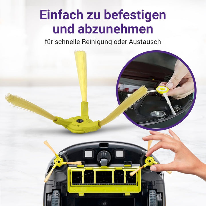 Bürstenset 2x Staubsauger Bürste rechts links Ersatz für ABC73129901 ABC73129903 ABC73130001 ABC7313