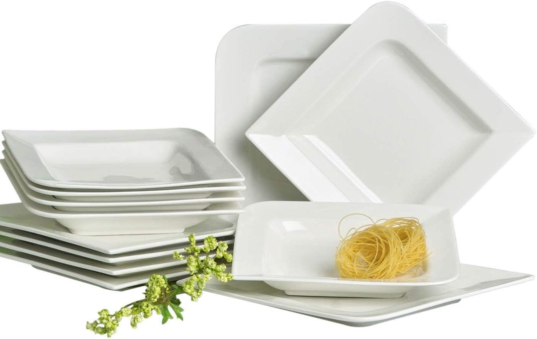 Retsch Arzberg Fantastic edles Tafelservice 12teilig für 6 Personen/Porzellan/cremeweiss