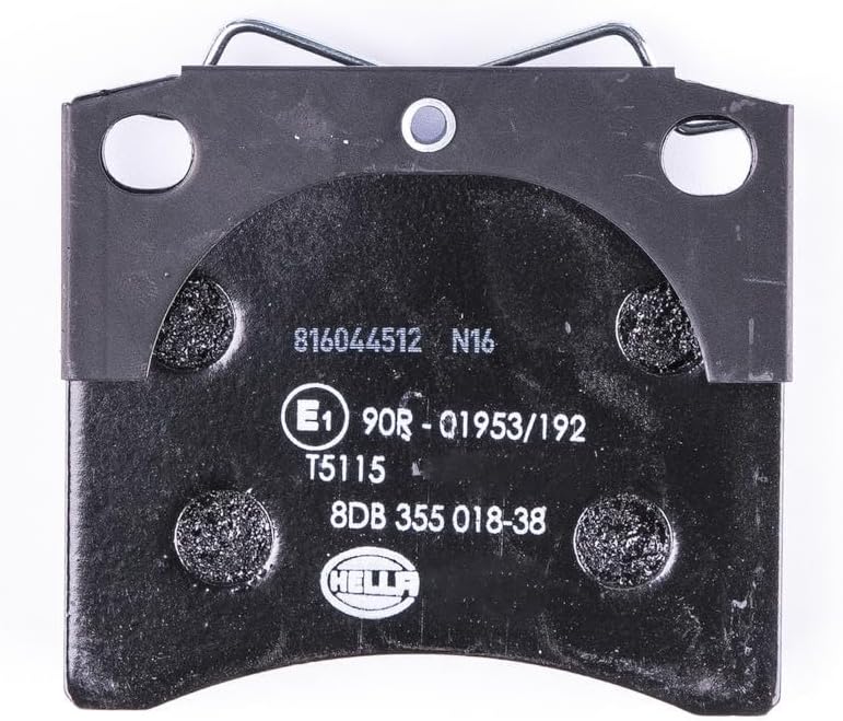 HELLA PAGID 8DB 355 018-381 Bremsbelagsatz - T5115 - Dicke/Stärke: 18.2mm - Bremssystem: Lucas - nic