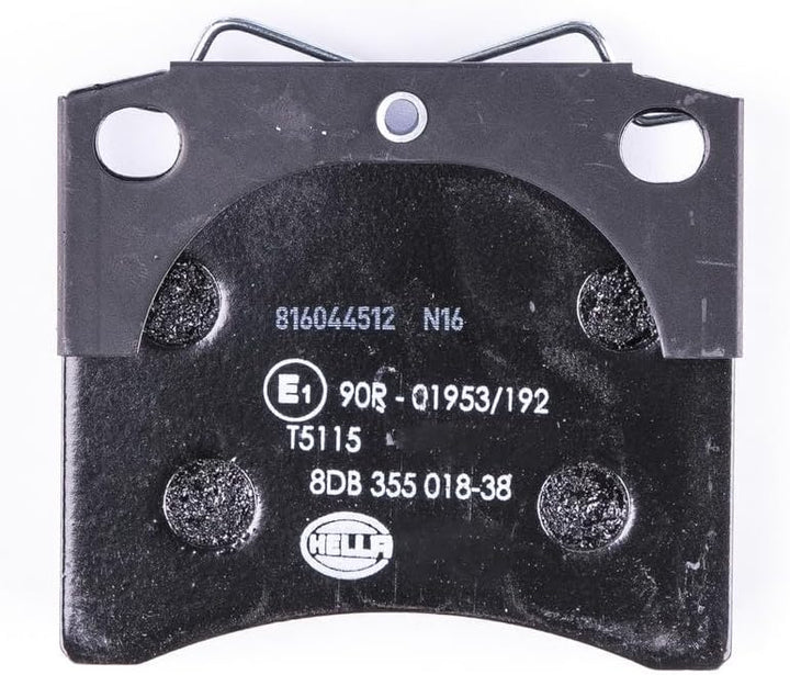 HELLA PAGID 8DB 355 018-381 Bremsbelagsatz - T5115 - Dicke/Stärke: 18.2mm - Bremssystem: Lucas - nic
