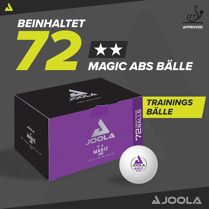 Joola Unisex – Erwachsene Magic Abs 40+ Tischtennisbälle One-Size Weiss, One-Size Weiss