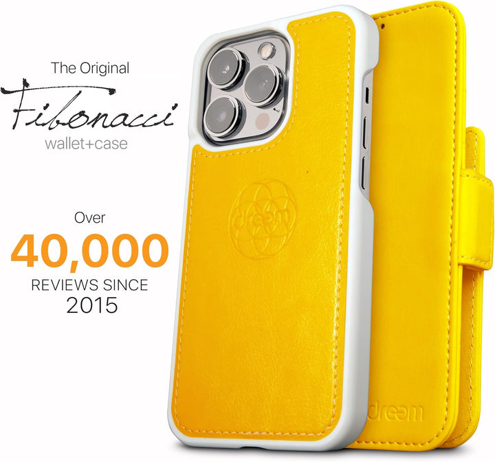 Dreem Fibonacci iPhone 14 Pro Geldbörsen-Hülle / 2-in-1 Stossfestes MagSafe Case und abnehmbares Lux