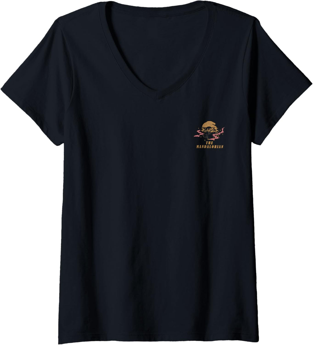 Star Wars: The Mandalorian Sunset Pocket Child T-Shirt mit V-Ausschnitt