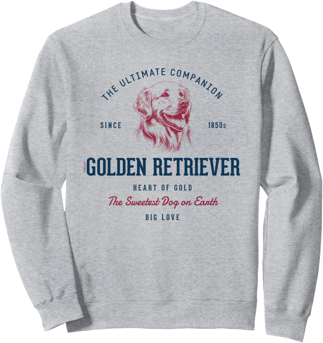 Retro-Stil Vintage Golden Retriever Sweatshirt