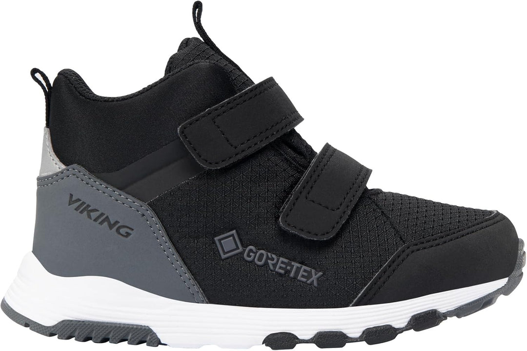 Viking Unisex Kinder Etne Mid GTX Walking Shoe 25 EU Black Grey, 25 EU Black Grey