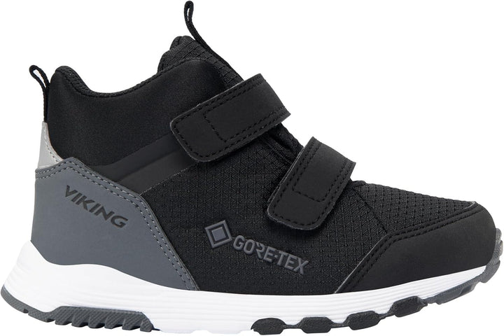 Viking Unisex Kinder Etne Mid GTX Walking Shoe 25 EU Black Grey, 25 EU Black Grey