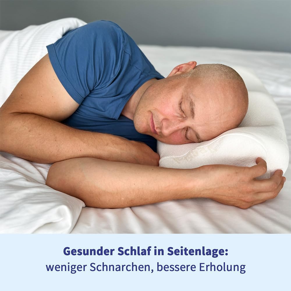 PosiForm Anti-Schnarch-Kissen + kostenloser 40-seitiger Anti-Schnarch Ratgeber von