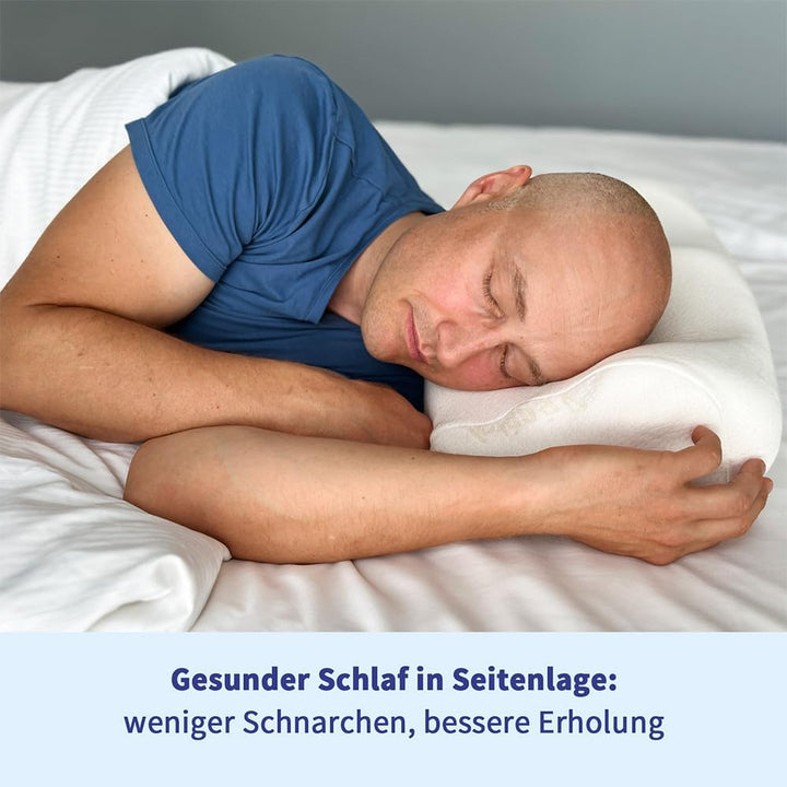 PosiForm Anti-Schnarch-Kissen + kostenloser 40-seitiger Anti-Schnarch Ratgeber von