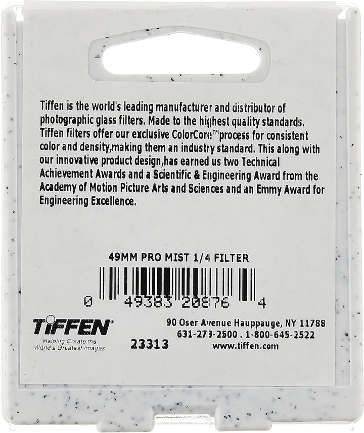 Tiffen Filter 49MM PRO-MIST 1/4 FILTER 49mm Filter, 49mm Filter