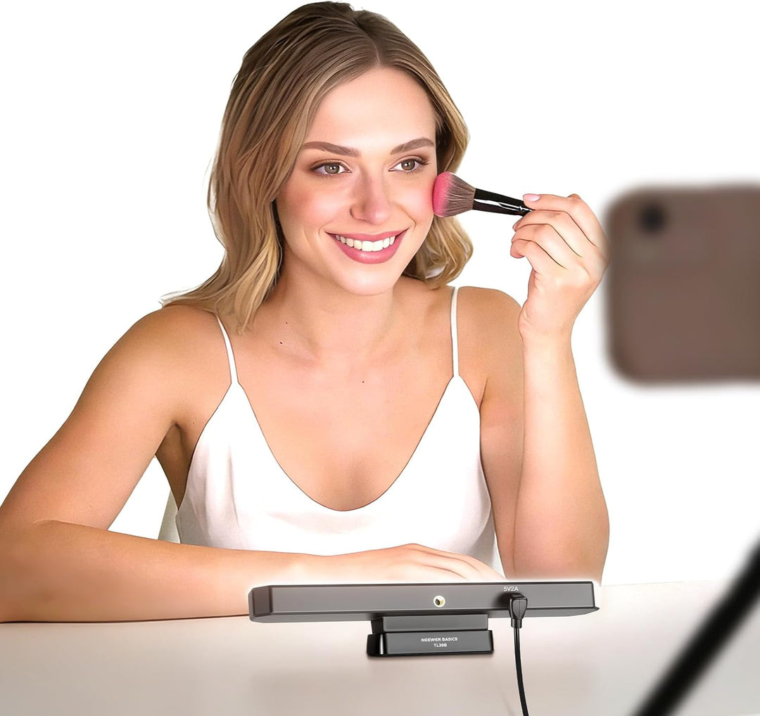 NEEWER Basics LED Kinn Fotolicht CRI95, 6W, zweifarbig, tragbares Tisch Selfie Licht, USB betrieben,
