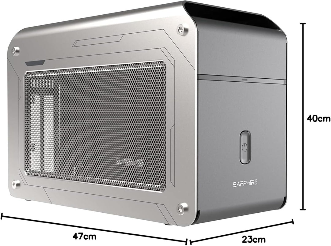 Sapphire Gearbox 500 EMEA Thunderbolt 3 USB-C Plus Pulse RX 6600 XT, 34263-04-52G, Schwarz