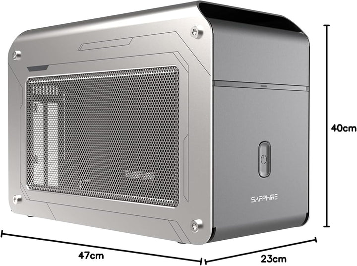 Sapphire Gearbox 500 EMEA Thunderbolt 3 USB-C Plus Pulse RX 6600 XT, 34263-04-52G, Schwarz