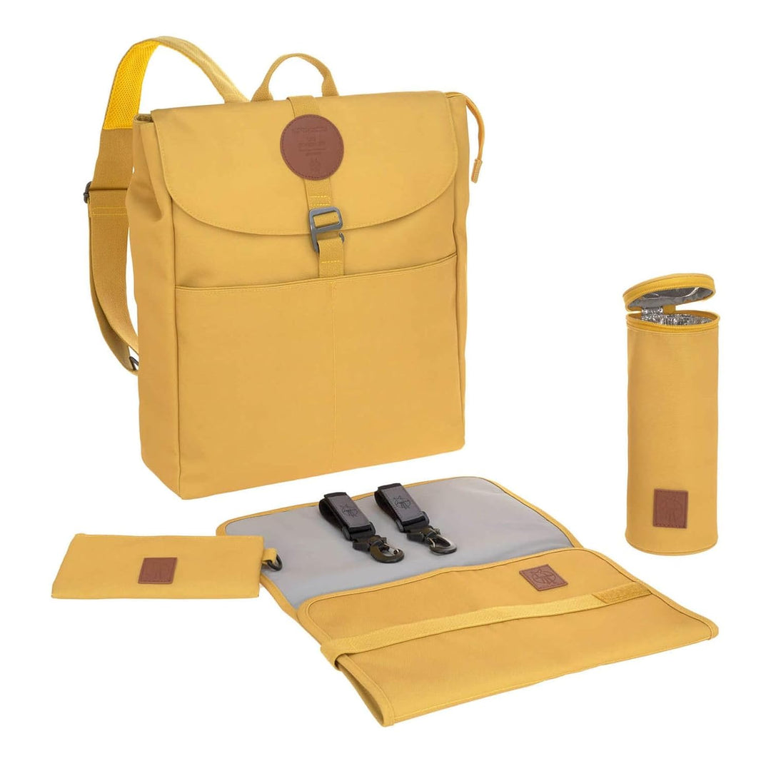 LÄSSIG Baby Wickelrucksack Wickeltasche Babytasche stylische Tasche inkl. Wickelzubehör/Backpack Adv