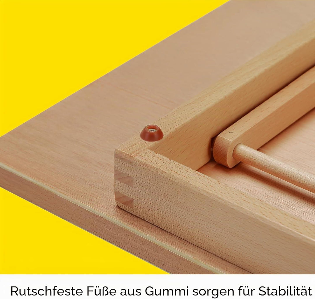 MEEDEN Extra grosse Schreibtischstaffelei: 50,8 x 76,2 cm, tragbar, Buchenholz, Standstaffelei – 5 P