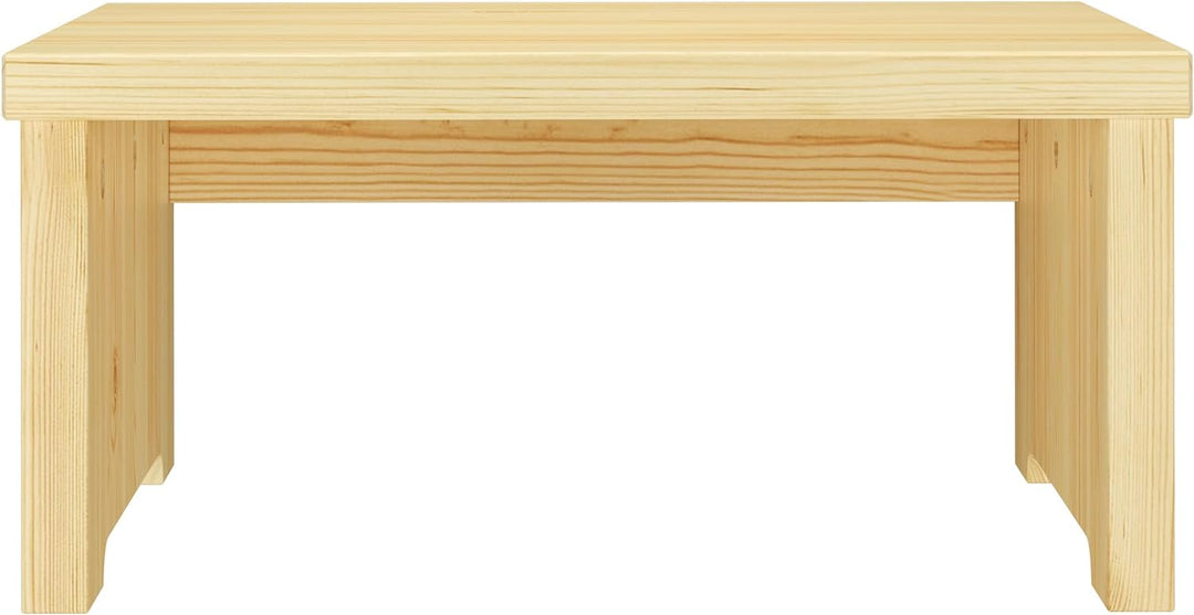 Erst-Holz Nachtkästchen niedriger Nachttisch ohne Schublade Kiefer massiv lackiert 90.20-K15