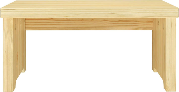 Erst-Holz Nachtkästchen niedriger Nachttisch ohne Schublade Kiefer massiv lackiert 90.20-K15