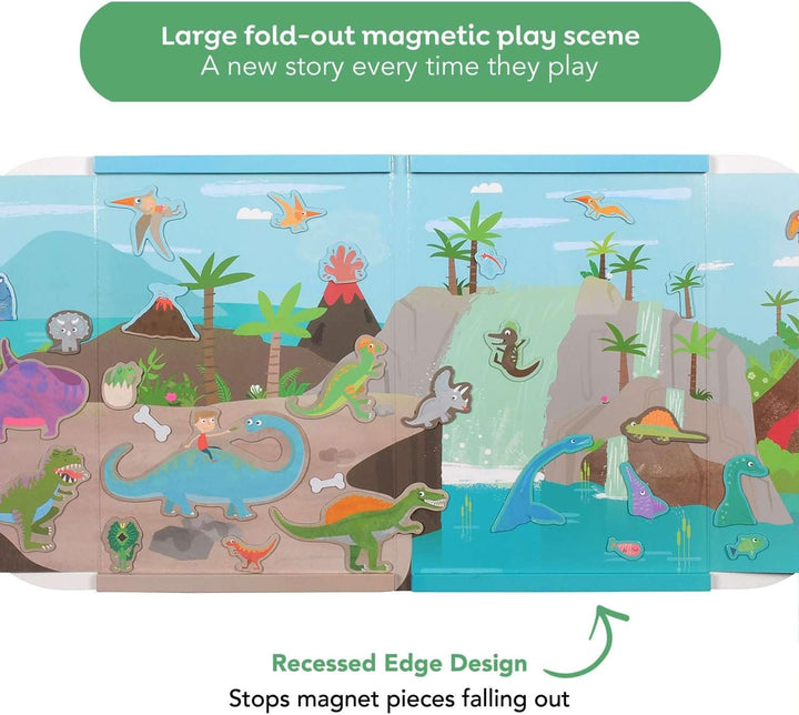 Tiger Tribe - Magna Carry/Dino World pädagogische Hilfe für magnetische Buchstaben und Wörter, Mehrf