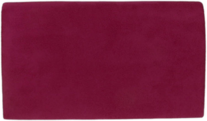 Girly Handbags Faux Suede Clutch Bag Envelope Metallic Frame Women Handbag Dark Rose Dunkle Rose, Du