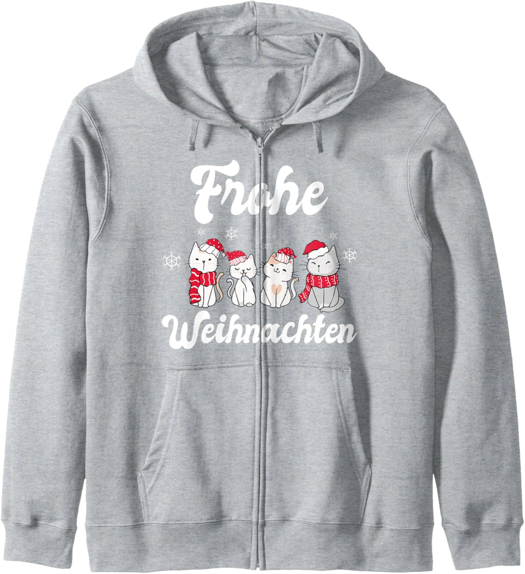 Weihnachten Katzen Weihnachtsmann Kapuzenjacke