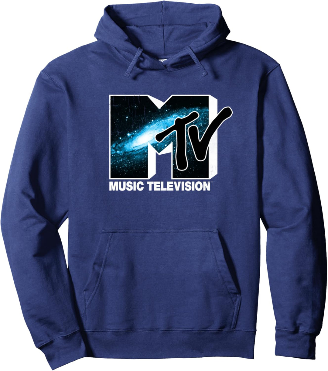MTV Galaxy Spiral Fill Logo Pullover Hoodie