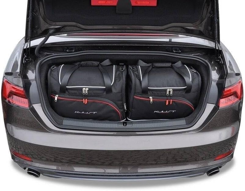 KJUST DEDIZIERTE KOFFERRAUMTASCHEN 4 STK KOMPATIBEL MIT Audi A5 Cabrio B9 2017