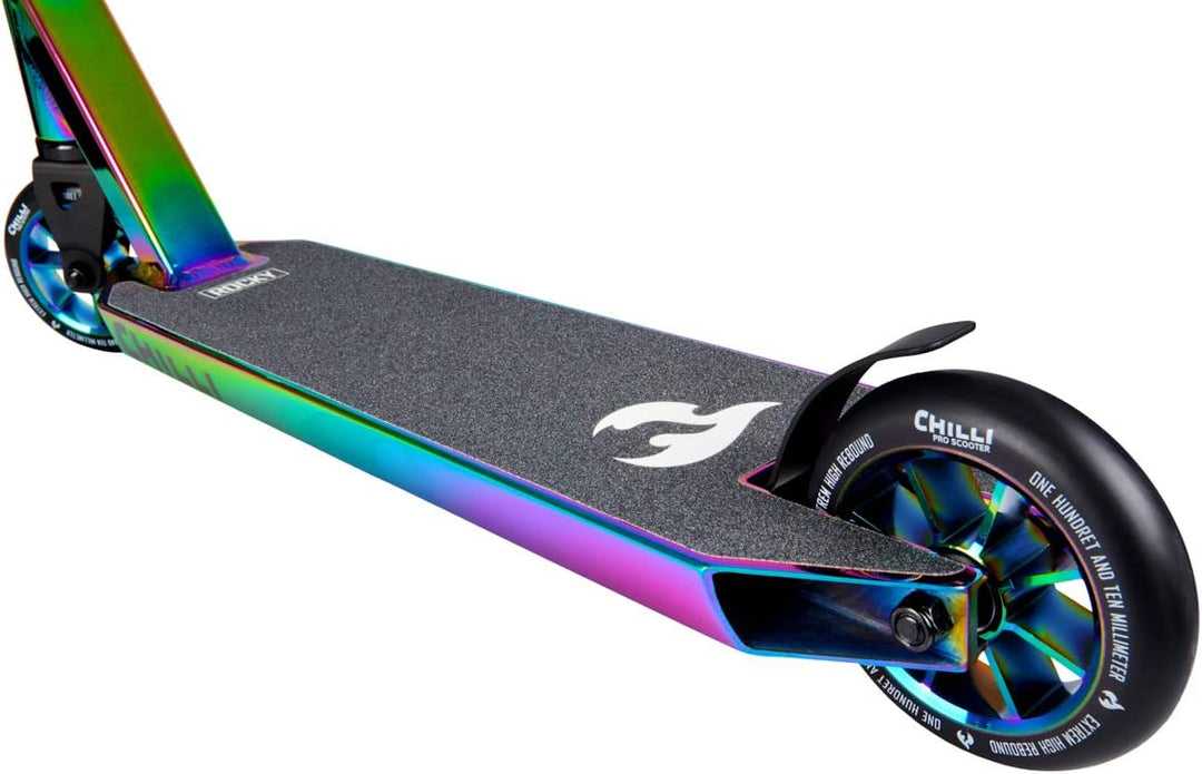 Chilli Rocky Scooter Grind - 360 - neochrome| Erstklassiger Stunt-Scooter | Robuster Roller, drehbar