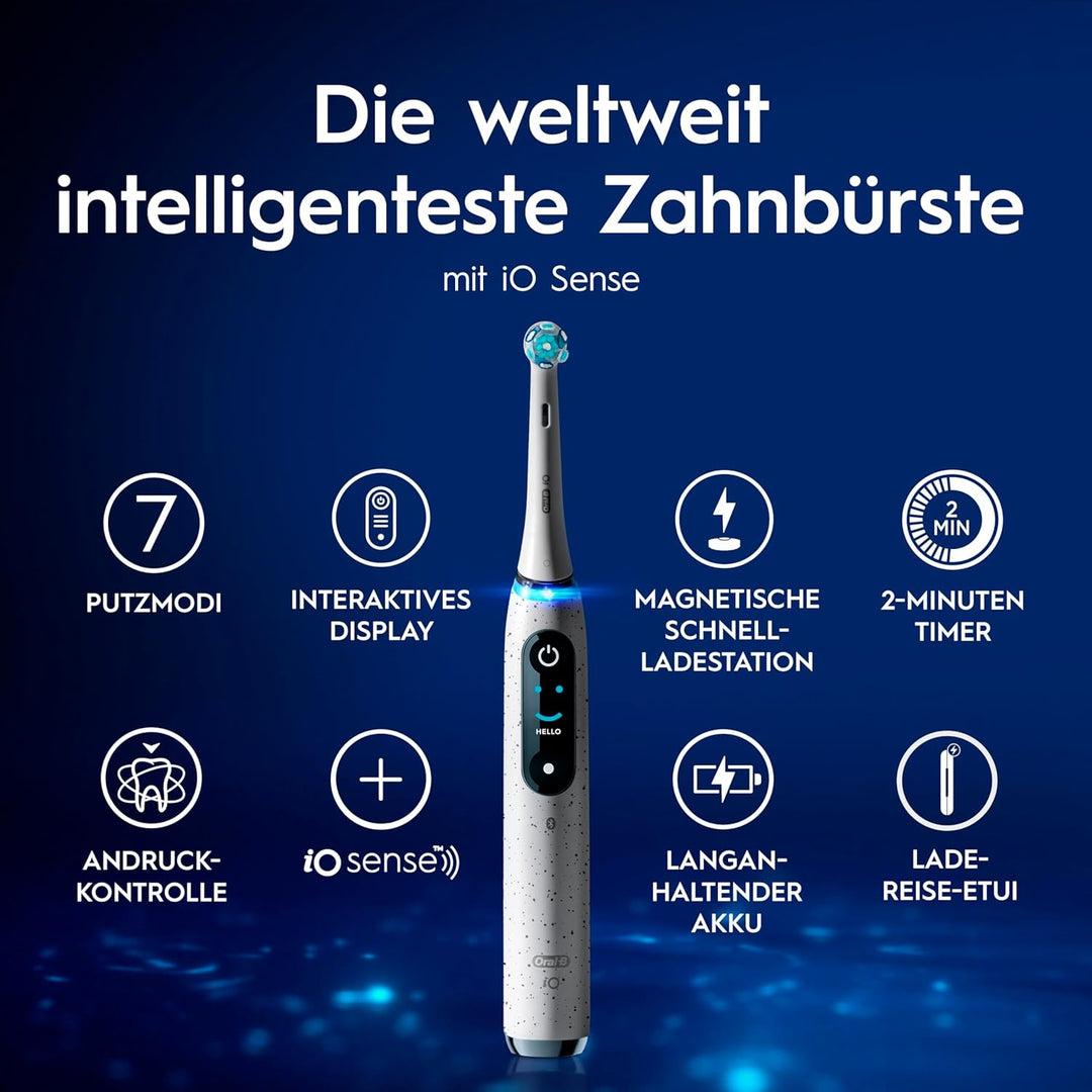 Oral-B iO Series 10 Elektrische Zahnbürste/Electric Toothbrush, 7 Putzmodi, Zahnpflege, iOSense, Far