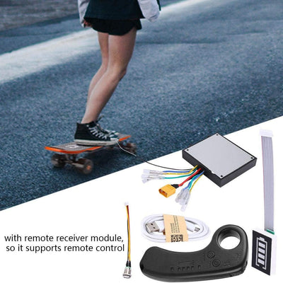 MAGT Elektrisches Skateboard ESC Kit, 430W 36V Doppelantrieb Elektrisches Longboard Ersatzsteuerung