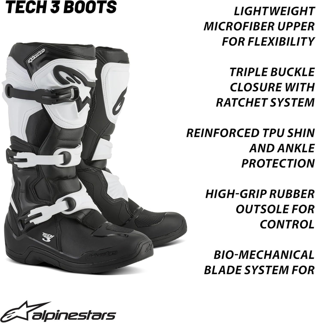 Alpinestars, Tech 3 Stiefel Einheitsgrösse Schwarz, Einheitsgr&amp;