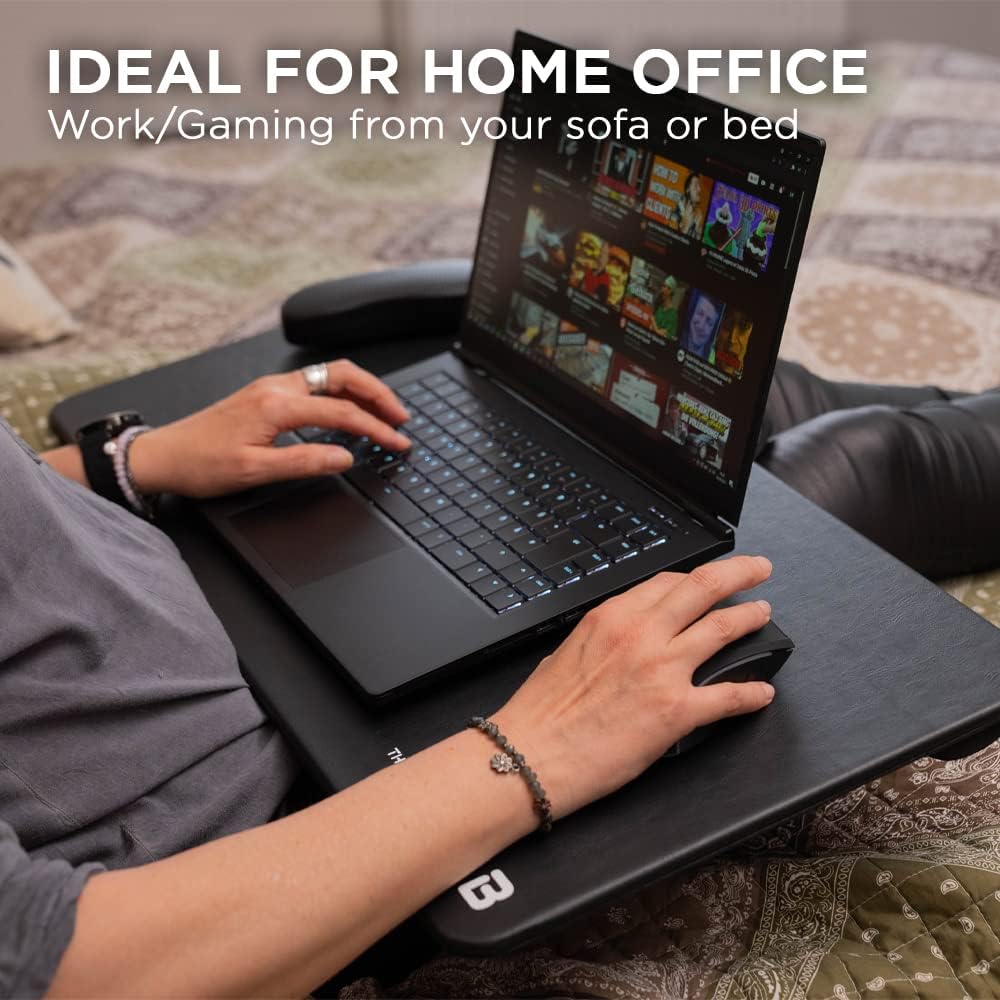 THE G-LAB K-Board Cadmium Laptopablage mit XXL-Kissen, Ideal für Home Office/Gaming für Bett oder So