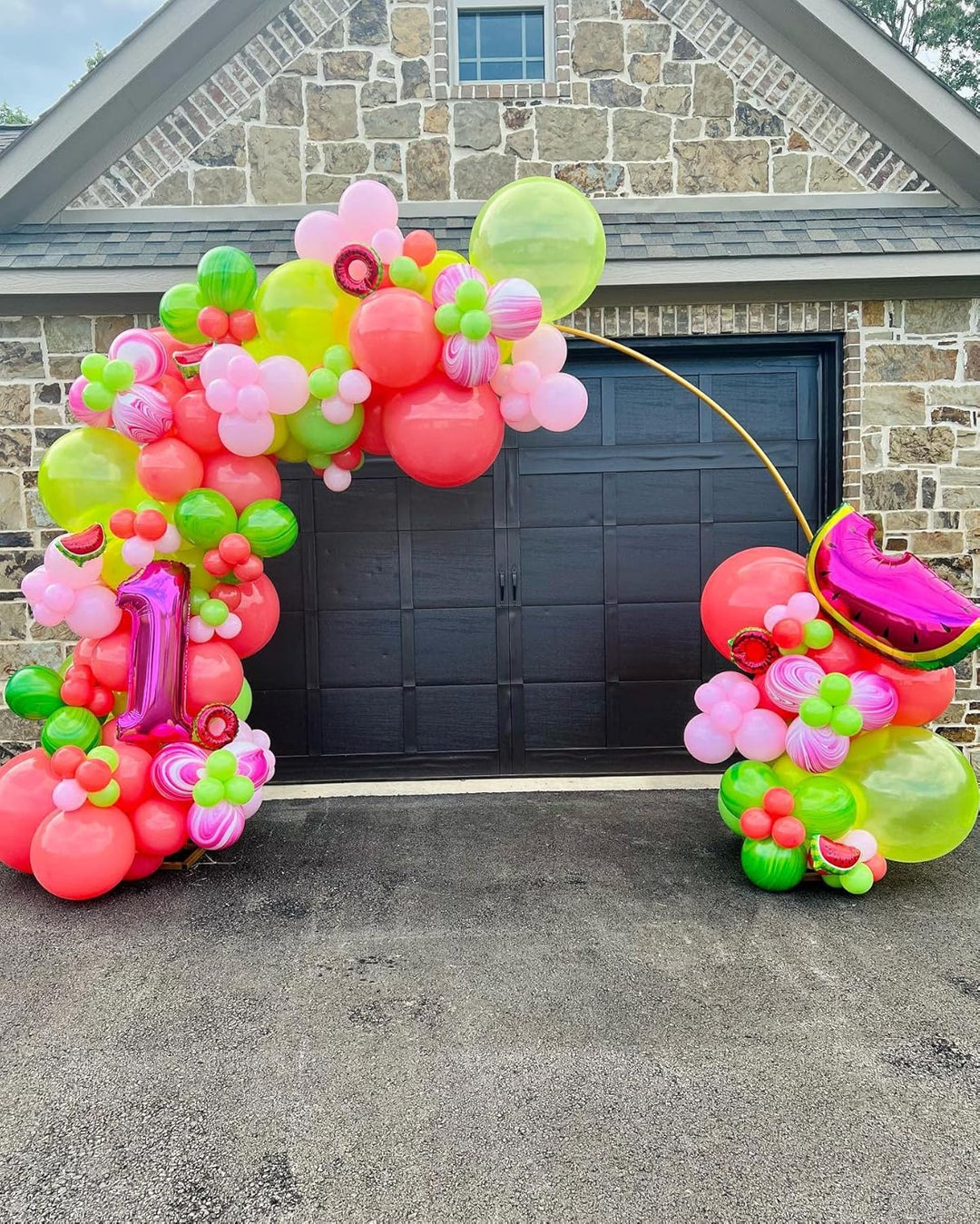 PILIN Metall Gold Runde Ballon Bogen DIY Gebogene Bögen für Geburtstagsfeier Hochzeitstag