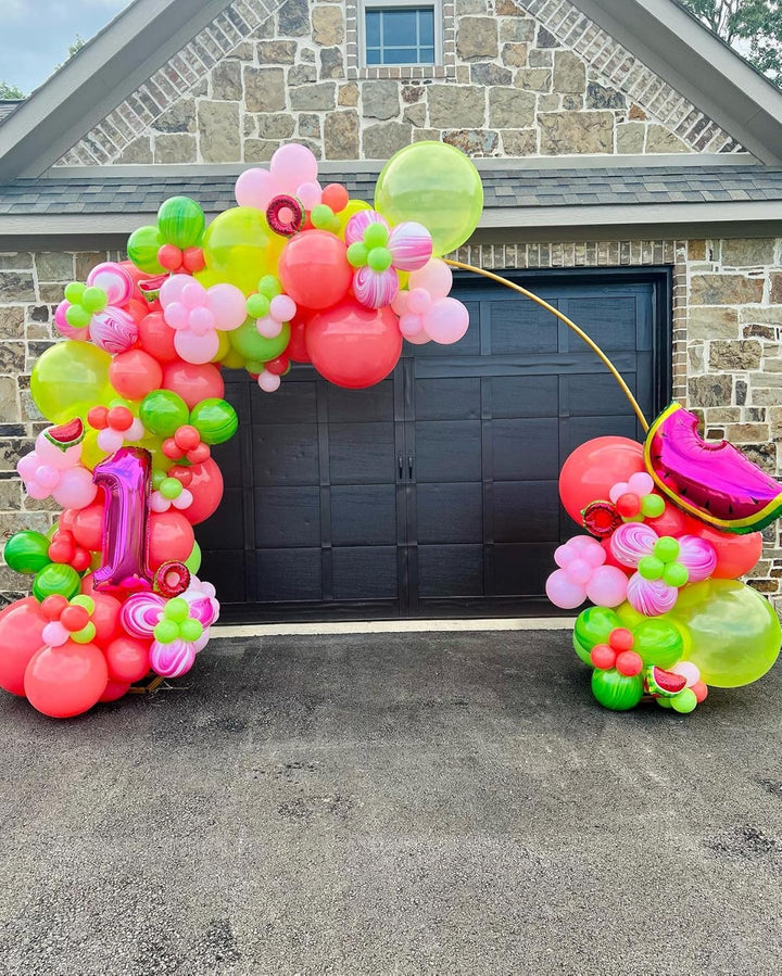 PILIN Metall Gold Runde Ballon Bogen DIY Gebogene Bögen für Geburtstagsfeier Hochzeitstag