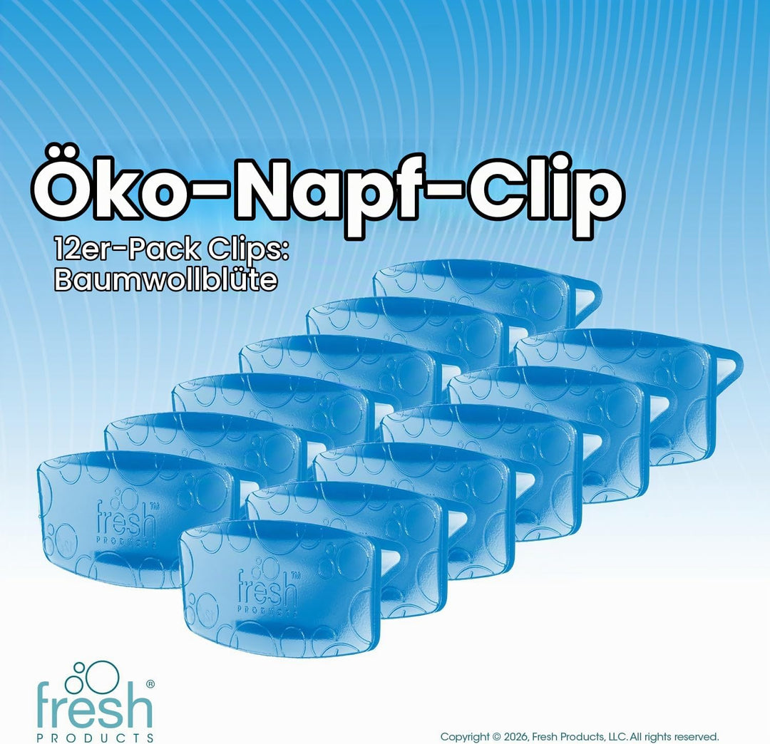 Fre-Pro by Fresh - Bowl Clip Lufterfrischer für Toiletten, Cotton Blossom, Box mit 12 Stück, Cotton