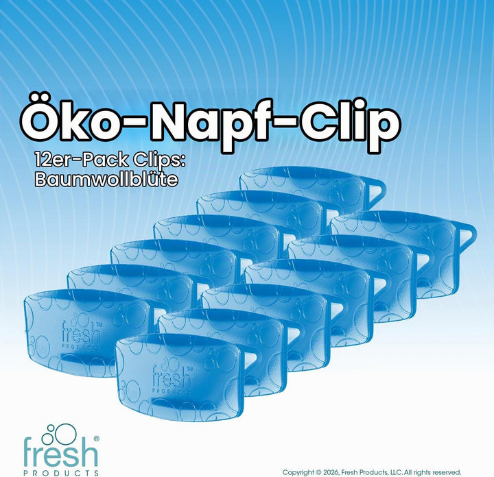 Fre-Pro by Fresh - Bowl Clip Lufterfrischer für Toiletten, Cotton Blossom, Box mit 12 Stück, Cotton