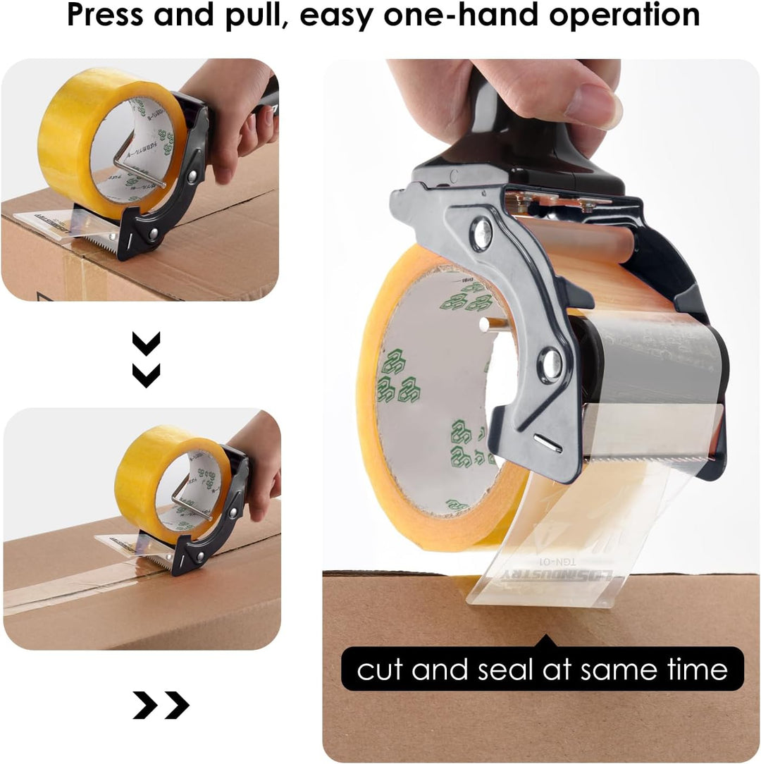 LDS Industry Klebebandabroller mit extra Klinge, leicht, ergonomisch, industriell, robust, für Karto