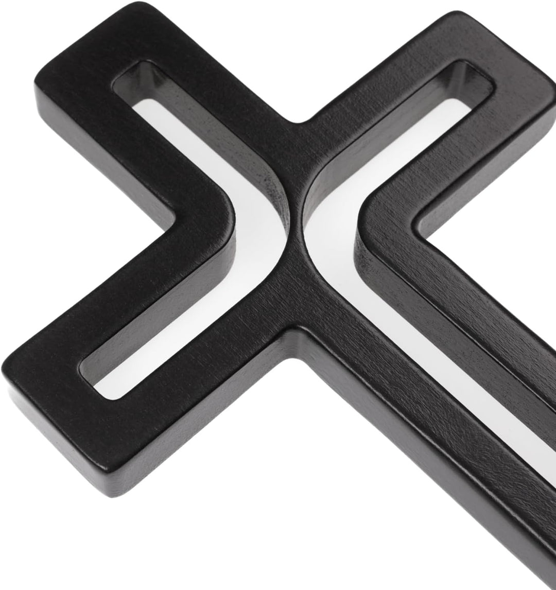 Drewniane Krzyże Hängendes Kreuz aus Buchenholz Modern Wandkreuz Kruzifix Glatte Oberfläche Hängend