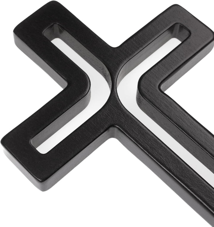 Drewniane Krzyże Hängendes Kreuz aus Buchenholz Modern Wandkreuz Kruzifix Glatte Oberfläche Hängend