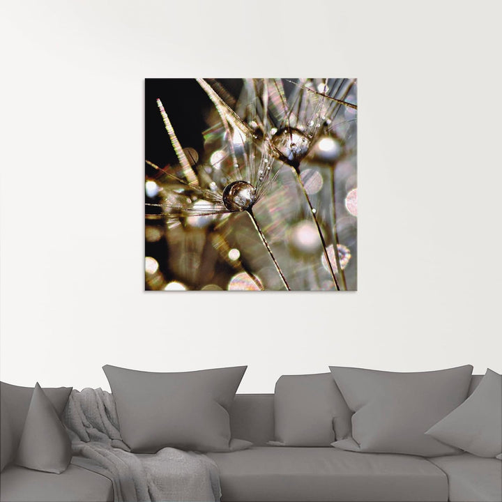 ARTland Glasbilder Wandbild Glas Bild einteilig 40 x 40 cm Quadratisch Innere Ruhe Wellness Pflanzen