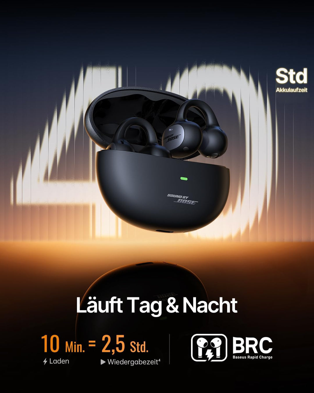 Baseus Inspire XC1 Open-ear Kopfhörer, Sound by Bose, Cloud-Komfort Open Earbuds mit Dolby Audio | H