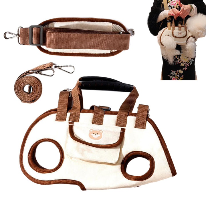 Hundetasche – Horizontale Hundetasche für den Aussenbereich, ergonomische, horizontale tragbare Aufb
