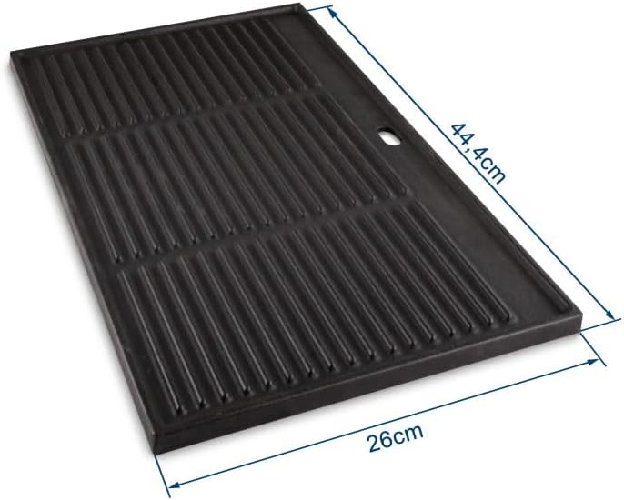 Grillrostprofi Gusseisen-Grillplatte (Wendeplatte) 44,4 x 26 cm, emailliert für Weber Spirit E210 ab