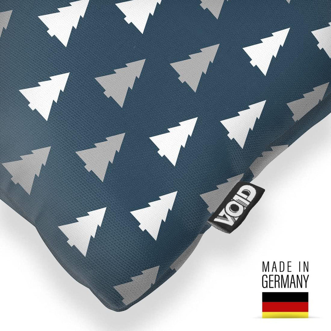 VOID Wald Design Weiss Grau Kissenbezug Kissenhülle Sofakissen Kissen Deko Weihnachten Winter Weihna