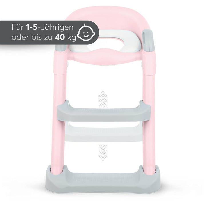 KikkaBoo Toilettensitz für Kinder mit Treppe LEA, Toilettentrainer, Zusammenklappbar & einstellbar,
