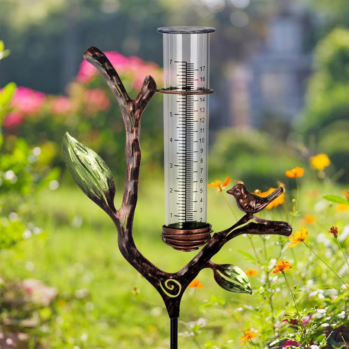 Regenmesser Für Den Aussenbereich, Metall Regenmesser Mit Pfahl, Rohr Regenmessmesser, Dekoratives Z