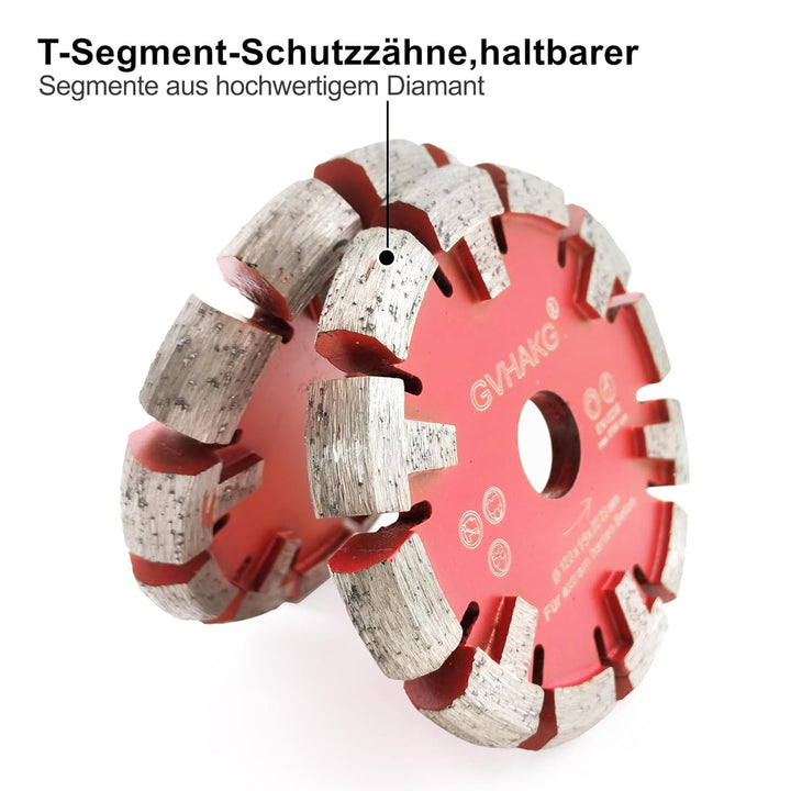 GVHAKG Tuck Point Diamantklinge für Sehr harte Betonböden und Entfernung, 120mm für Betonreparatur,