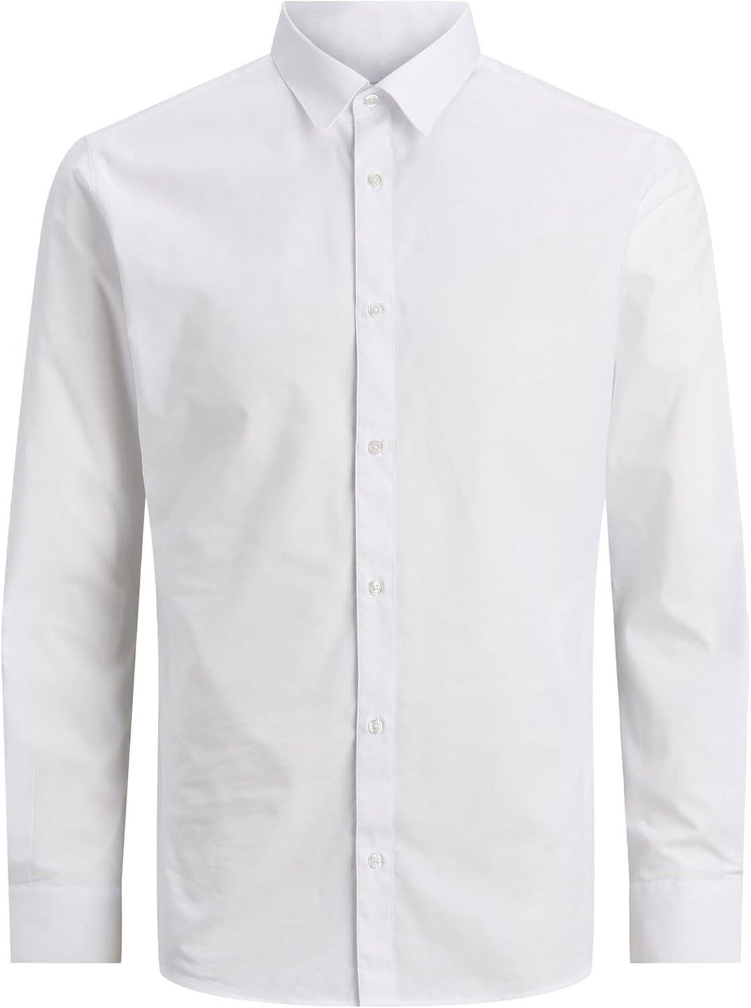 JACK&JONES PLUS Damen Jjjoe Shirt Ls Plain Pls Hemd 4XL Weiss, 4XL Weiss