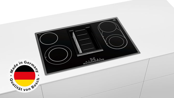 Bosch PKM845F11E Serie 6 Cerankochfeld mit Dunstabzug (autark), 80 cm breit, Made in Germany, CombiZ