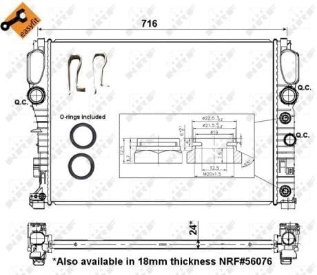 NRF 53423 Kühler, Motorkühlung