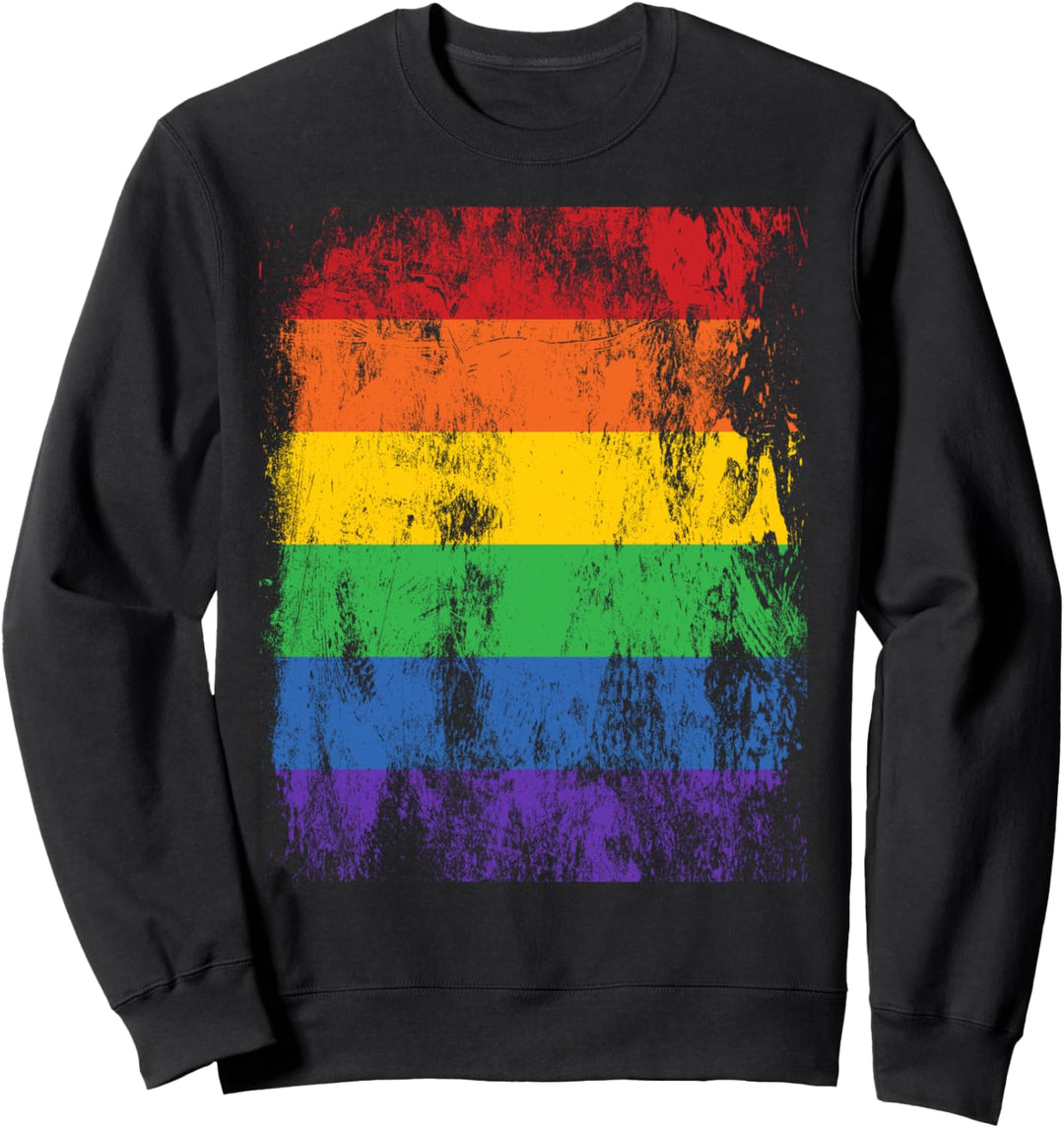 Grosse Stolz-Fahne Regenbogenfahne LBTQ-Fahne Sweatshirt