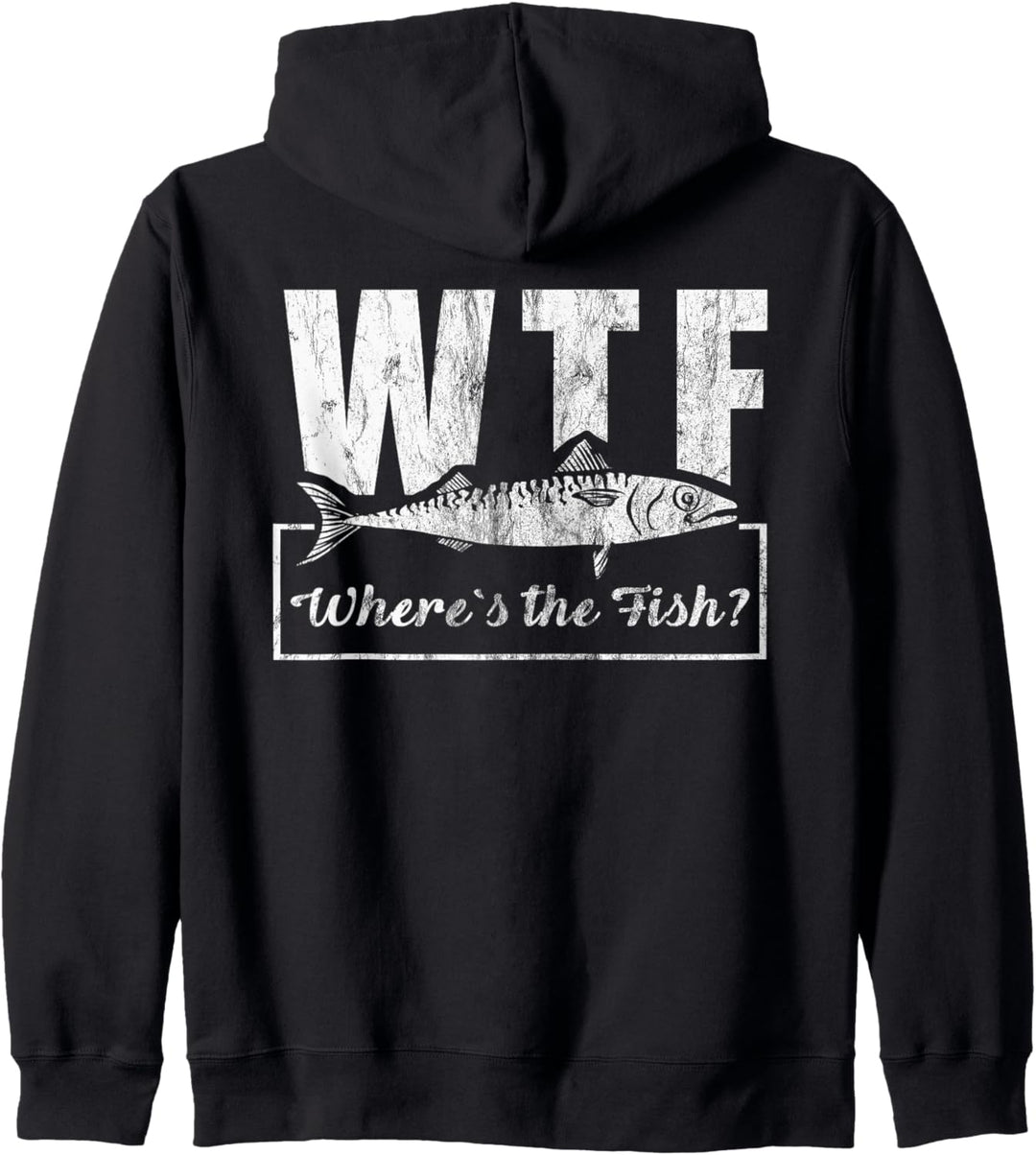 Angler Angeln Fisch WTF Where`s the Fish? Barsch Hecht Kapuzenjacke